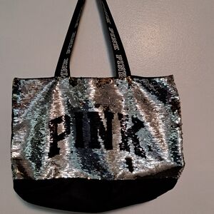 Victoria's Secret PINK Sequin Tote Bag